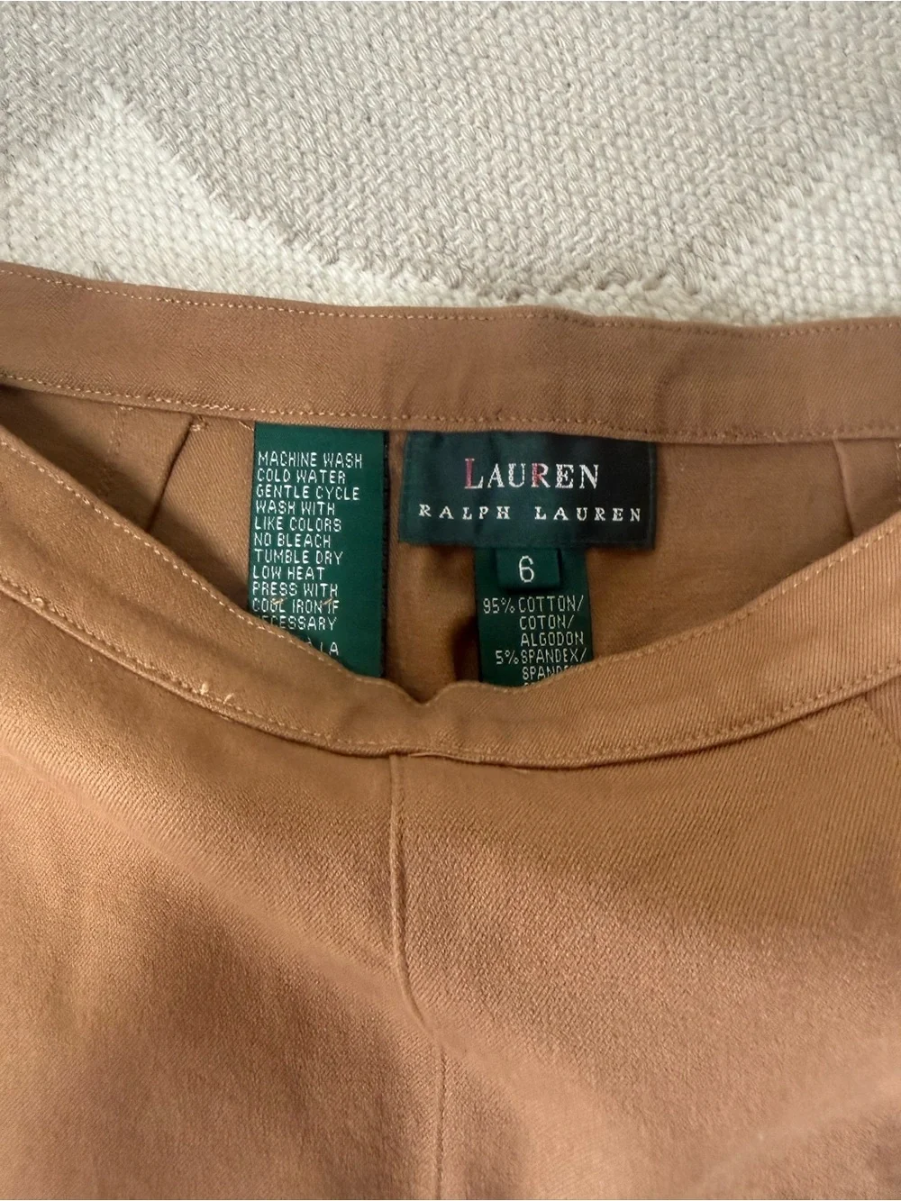 Ralph Lauren Slim Ponte Leggings in Warm Brown size 6 EUC